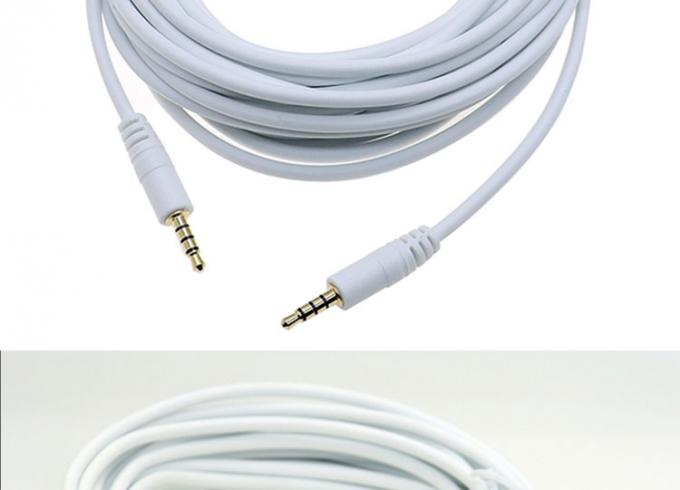3.5mm Male to Male Stereo Aux Mono Jack 4 Poles TRRS  Microphone Audio Cable 5