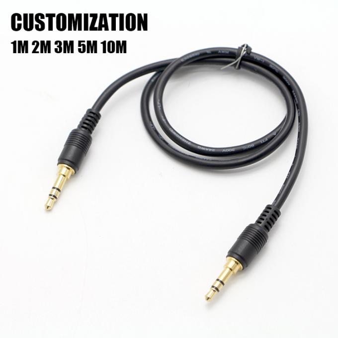 OEM Gold Plating 1M 2M 3M Male to Male 3.5mm Jack Aux Auxiliary Speaker Stereo Audio Cable 2