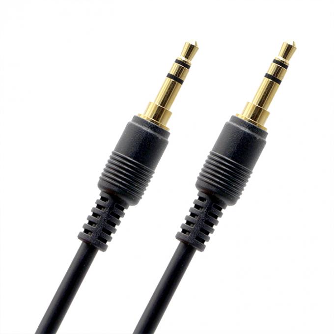 OEM Gold Plating 1M 2M 3M Male to Male 3.5mm Jack Aux Auxiliary Speaker Stereo Audio Cable 3