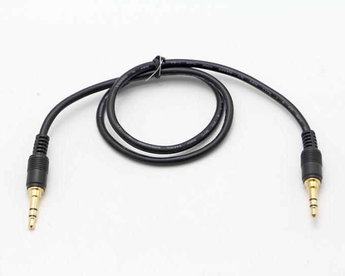 OEM Gold Plating 1M 2M 3M Male to Male 3.5mm Jack Aux Auxiliary Speaker Stereo Audio Cable 4
