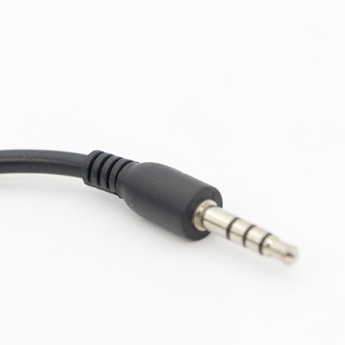 Short 20cm 3.5mm 4 Poles TRRS Male To 3.5mm TRRS Female Stereo Aux Audio Extension Cable 1