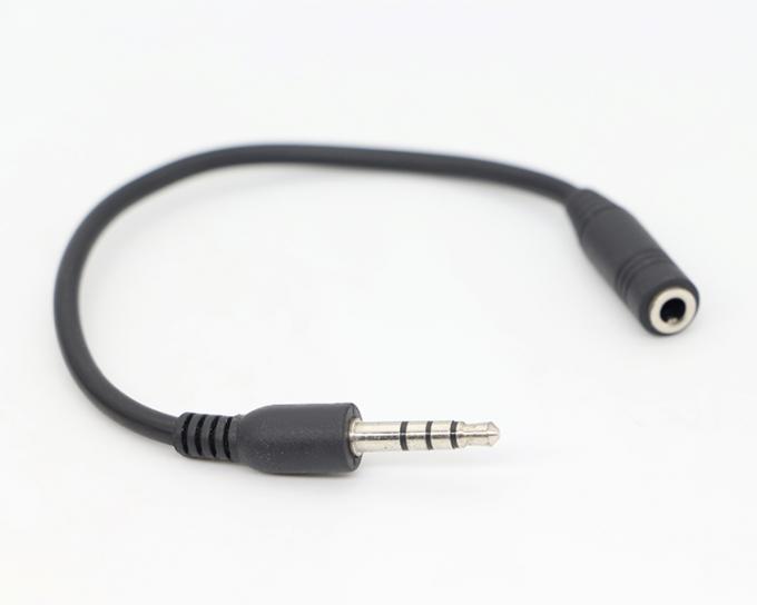 Short 20cm 3.5mm 4 Poles TRRS Male To 3.5mm TRRS Female Stereo Aux Audio Extension Cable 4