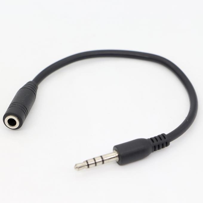 Short 20cm 3.5mm 4 Poles TRRS Male To 3.5mm TRRS Female Stereo Aux Audio Extension Cable 5