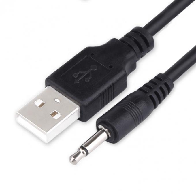 1M USB to 3.5mm 2 ploes Aux Audio Jack Connector Charging Cable for Speaker Phone 0