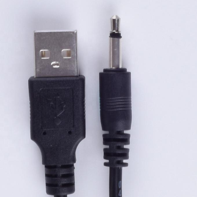 1M USB to 3.5mm 2 ploes Aux Audio Jack Connector Charging Cable for Speaker Phone 1