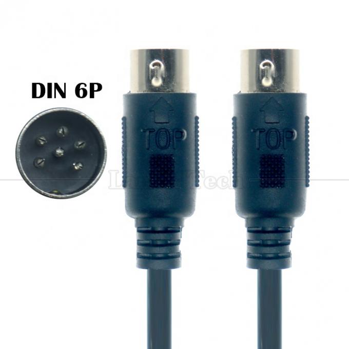 Male To Male 6 PIN BIG DIN MIDI Extension Cable for Keyboard Microphone Guitar 1