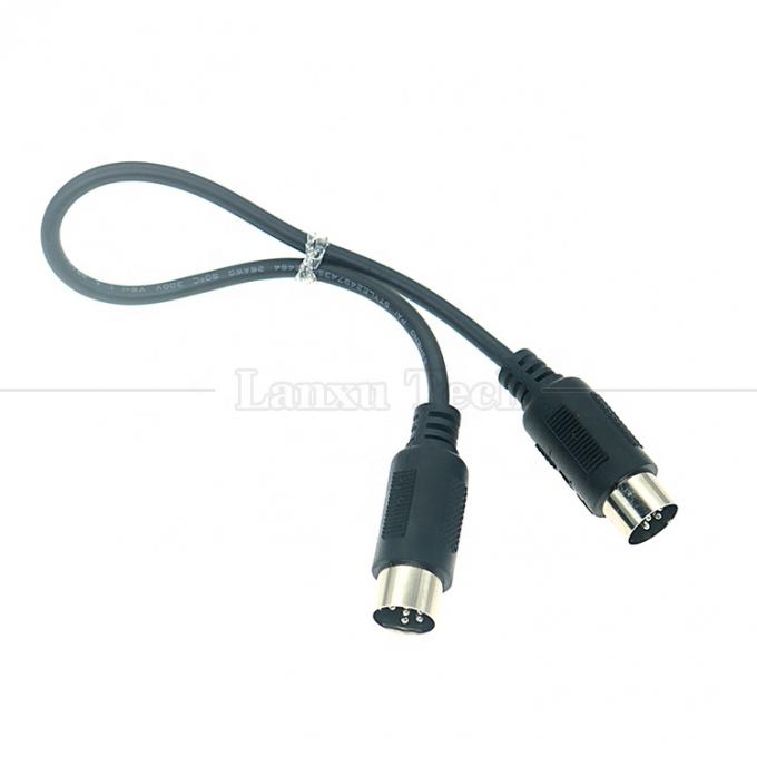 Male To Male 6 PIN BIG DIN MIDI Extension Cable for Keyboard Microphone Guitar 0