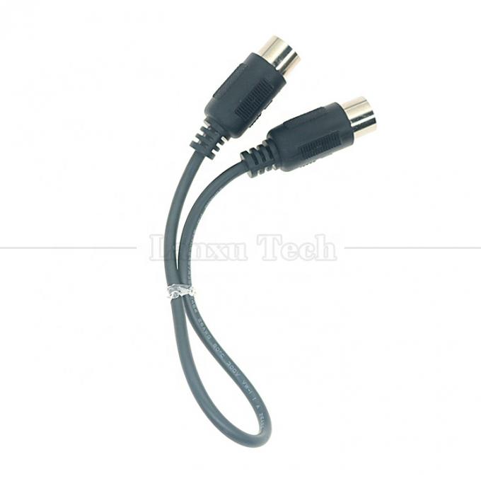 0.2m 1m 2m 3m Shield Male to Male MIDI 6 Pin Din Extension Cable for Keyboard Microphone Guitar 4
