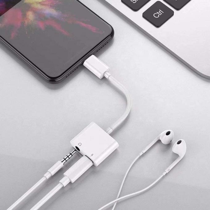 2 in 1 USB C to 3.5mm jack AUX Headphone earphone dongle Adapter for Samsung Note goole pixel 4 4XL 3 3XL 2 2XL 4