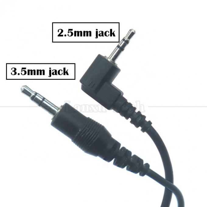 Customization 2.5mm Male to 90 Degree Right Angle 3.5mm Male Stereo Jack Aux Audio Converter Adapter Cable 1