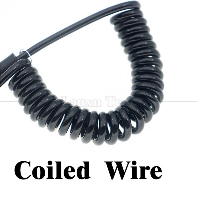 Spring Coiled Male to Male 3.5mm Jack Aux Stereo Audio Extension Cable 1