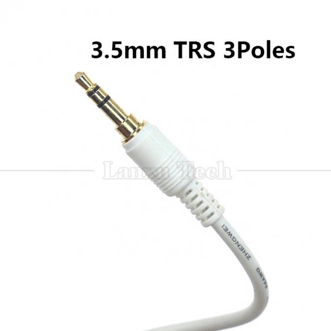 High Quality Gold Silver Plated Male to Male 3.5mm TRS 3 Poles Stereo Jack Audio Extension Cable 2