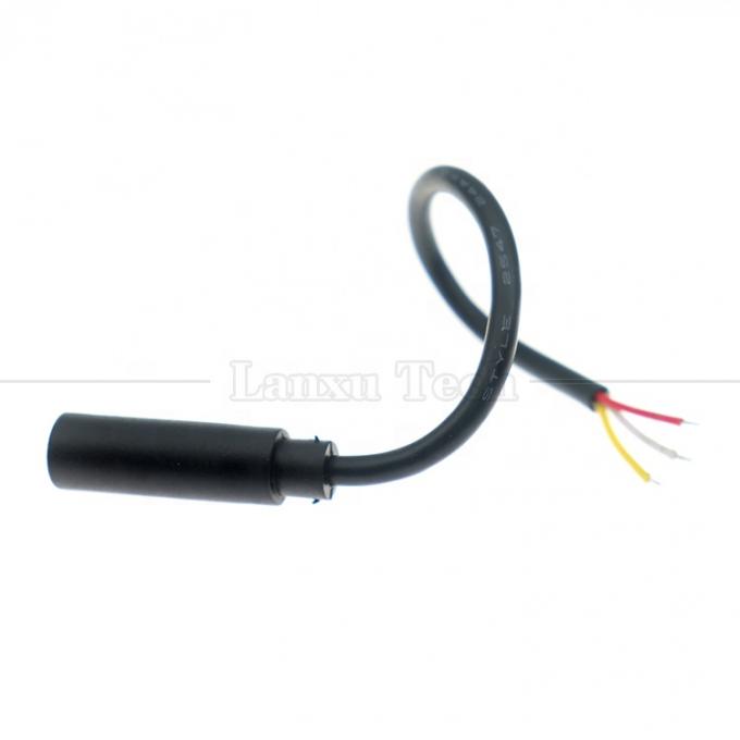 Customized 3.5mm TRS 3 poles Shield Audio Jack Female to Open Stripped Tinned Bare End Wires Cable 4
