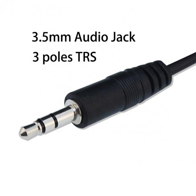 1m 3m 5m 3 Poles Trs Male to Female 3.5mm Audio Jack Cable 1