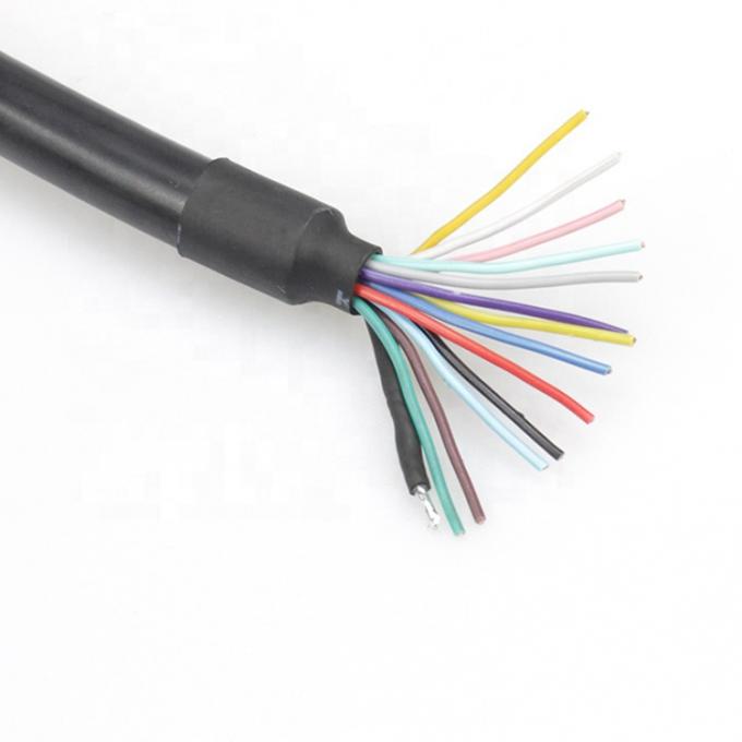 Custom 1M 2M Shield 13 PIN Din Connector to Open Wire Pigtail Cable 4