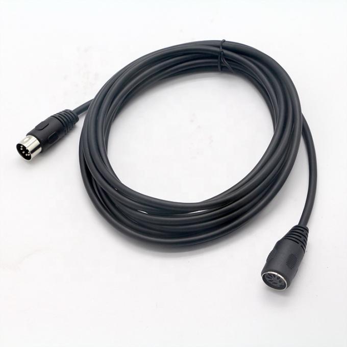 1M 3M 5M 10M MIDI  Male To Female 7 PIN DIN Extension Cable 0