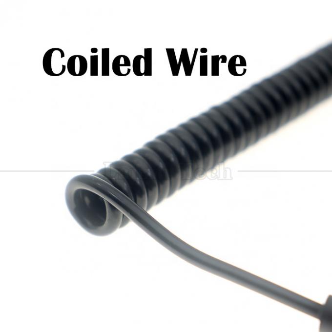 Spring Sprial Coiled Male to Female 3.5mm Jack Aux Stereo Audio Extension Cable for Speaker Headphone 1
