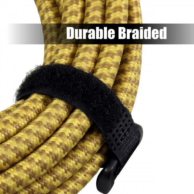 Durable Braided 3M 10FT Right Angle Straight 1/4 TS Jack Electric Instrument Guitar Patch Cable 1