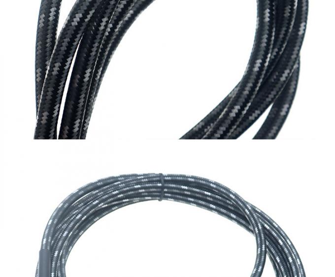 L Shape 90 Degree Right Angle to Straight Durable Braided Jacket 6.35mm Ts Jack Instrument Electric Guitar Patch Audio Cable 4