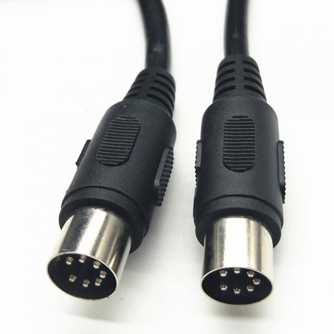 Custom Shiled Fully Connected Male to Male Female 7 Pin Din Midi Cable 5