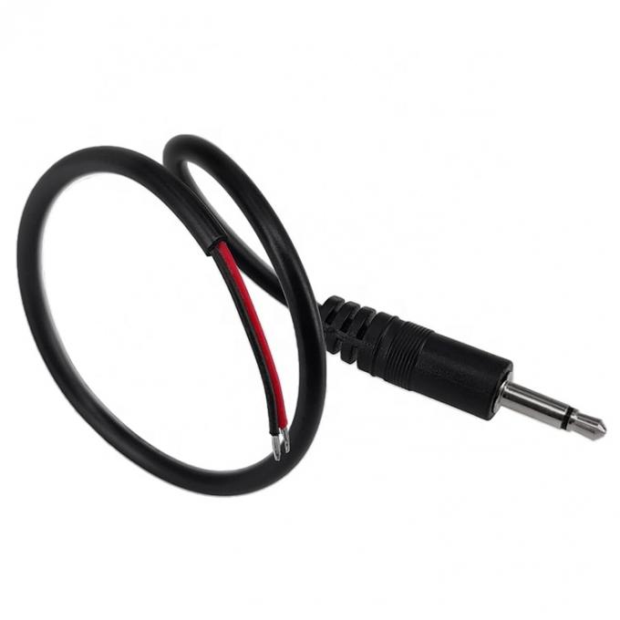 3.5mm 2 Poles TS Audio Mono Jack Male Plug to Bare Wires Open End Cable 3