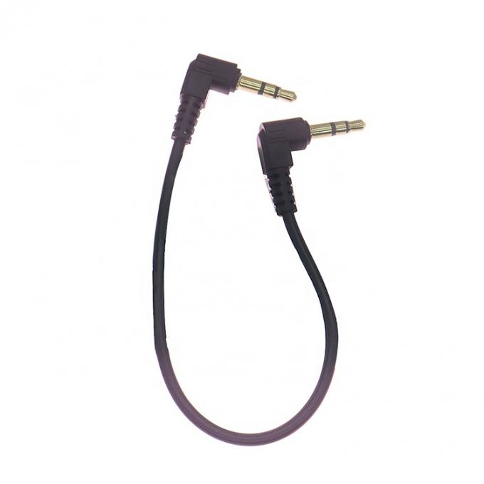 0.2M 1M 2M 3M 10M 90 Degree Angle Male to Male 3 Poles TRS Stereo Audio Jack Extension Cable for Headphone Car Speaker 0
