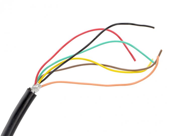 Customization 6 7 8 PIN MINI DIN to Pigtail Open Tinned Wire Cable 3