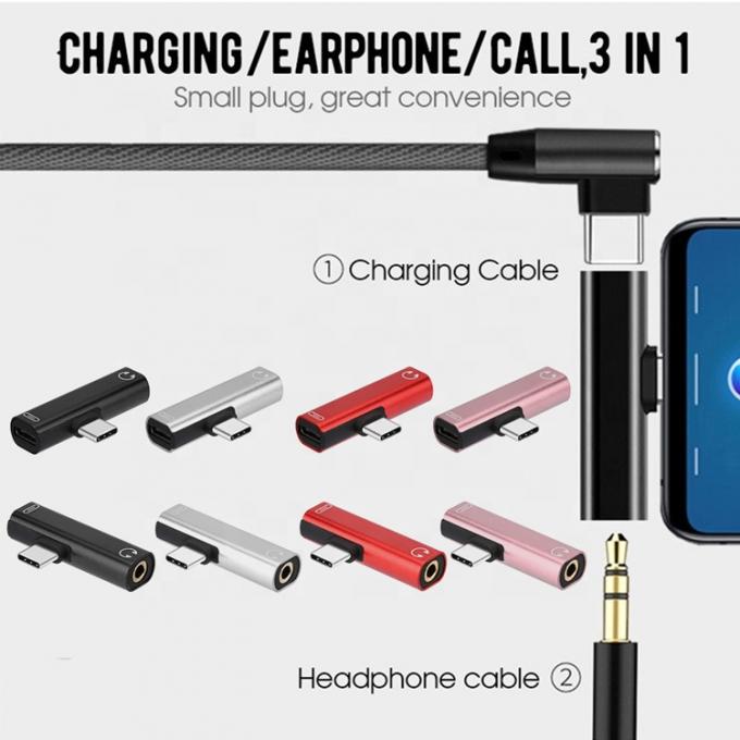 2 in 1 USB Type C to 3.5mm Jack PD Charging Headphone Audio Adapter 1
