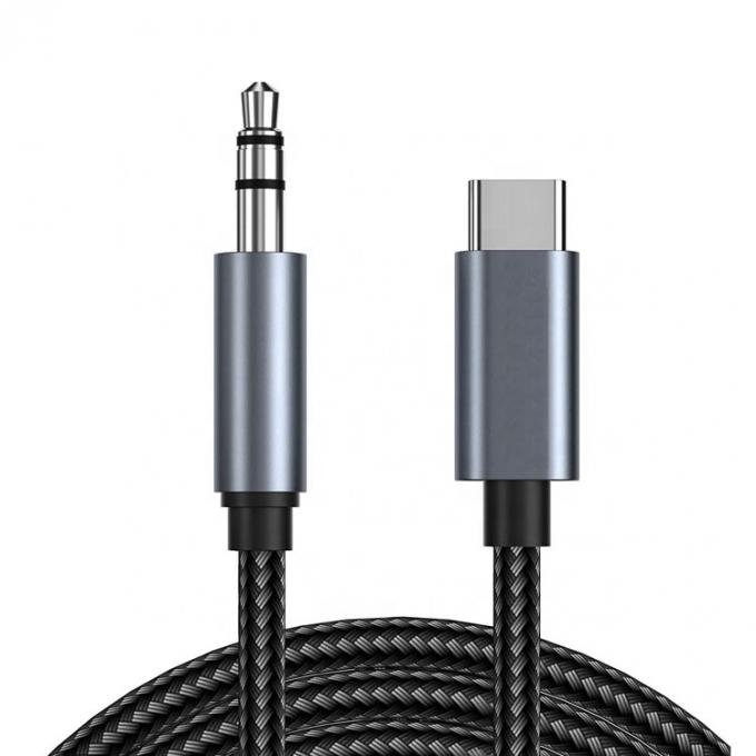 DAC USB Type C to 3.5mm Audio Jack Male Cable AUX Headphone Dongle Adapter for Pixel Google 0