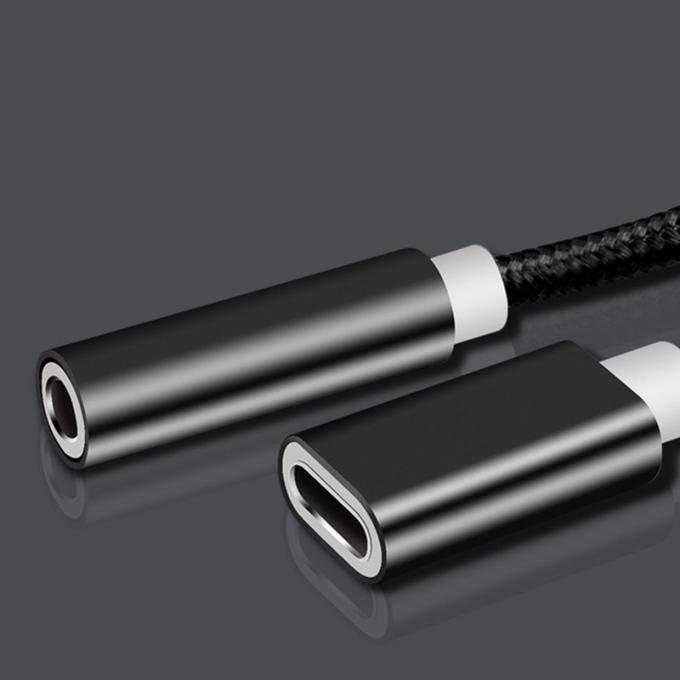 2 in 1 Type C to 3.5 mm Charger Headphone Audio Jack USB C Cable Portable Type-C to 3.5mm Connector Adapter for Mobile Phone 4