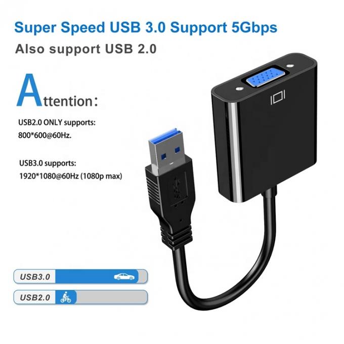 Multi Display Video Converter USB 3.0 to VGA Adapter for PC Laptop Monitor Projector HDTV 1