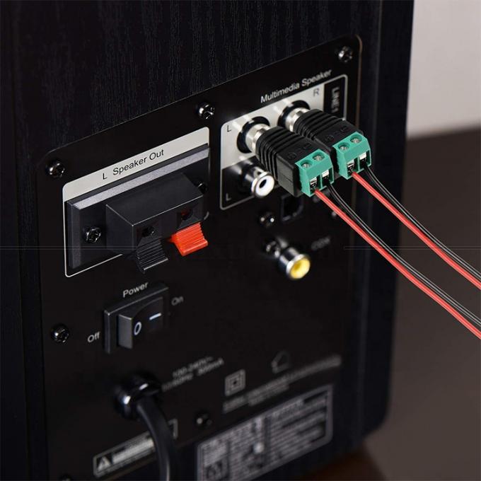 RCA Female Male to Screw Terminal AV Phono Solderless Plug Wire Connector Converter Audio Adapter 4