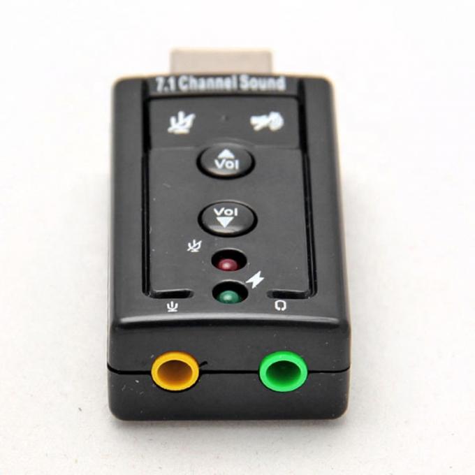 Plug and Play Audio Mic Studio USB External Sound Card Adapter 2