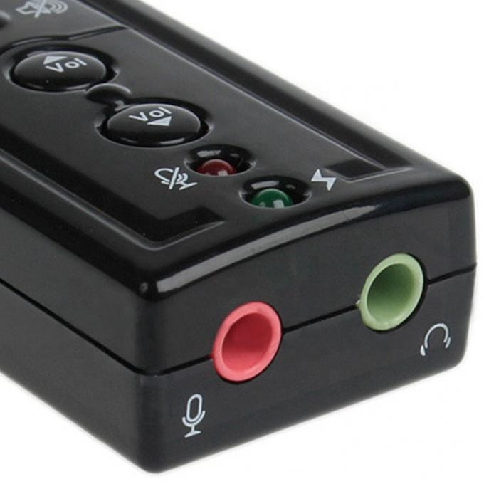 Plug and Play Audio Mic Studio USB External Sound Card Adapter 3