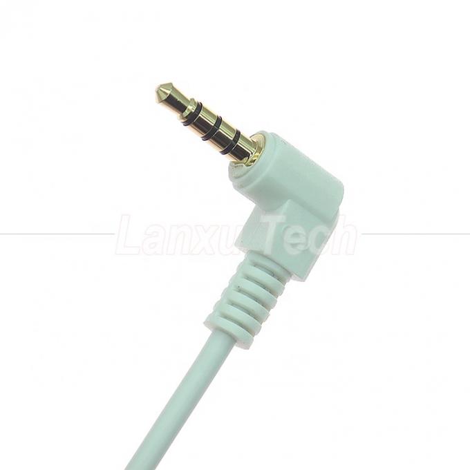 90 Degree Angle Male to Male 3.5mm 3 4 Poles TRS TRRS Mono Microphone Stereo Audio Jack Patch Adapter Cable for Headphone 2