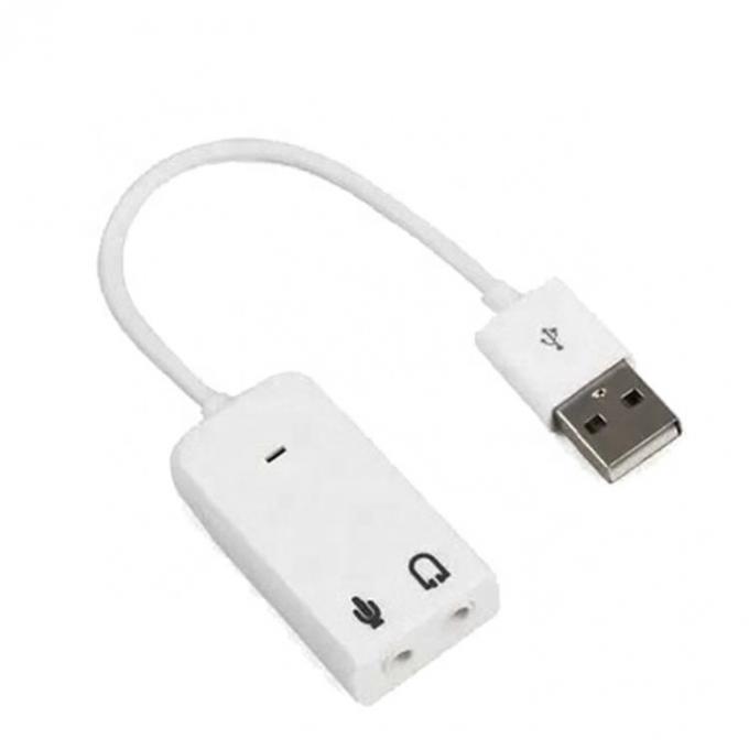 Plug and Play Audio Mic Studio USB External Sound Card Adapter Cable 2