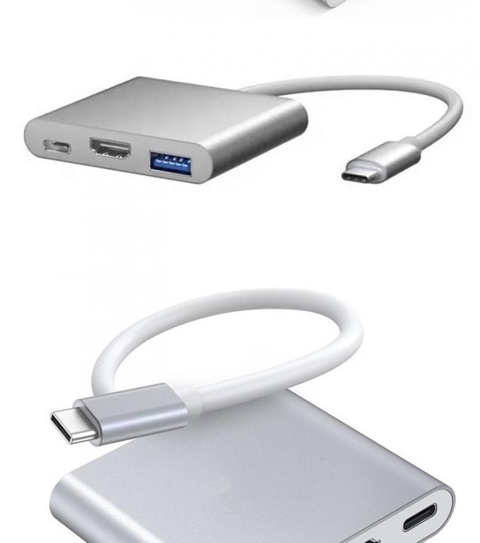 3 in 1 PD Charging 4K 1080P USB Type C OTG Docking Station Hub Adapter 5