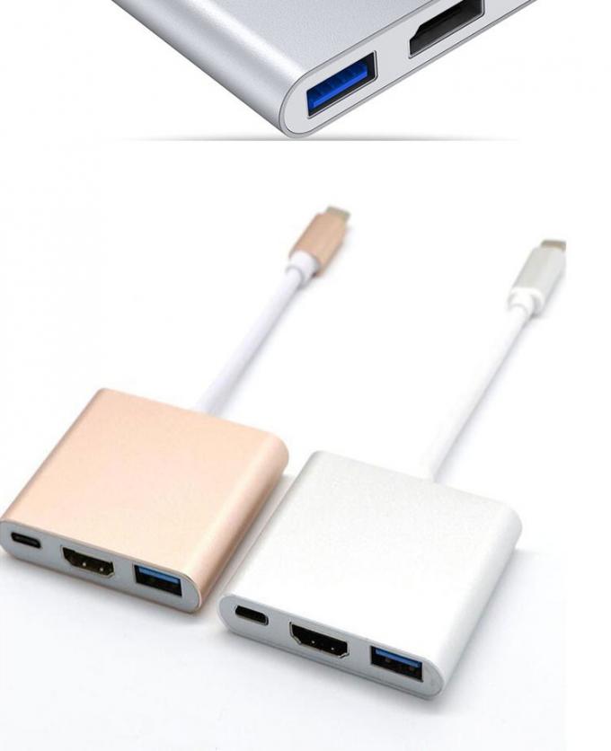 3 in 1 PD Charging 4K 1080P USB Type C OTG Docking Station Hub Adapter 6