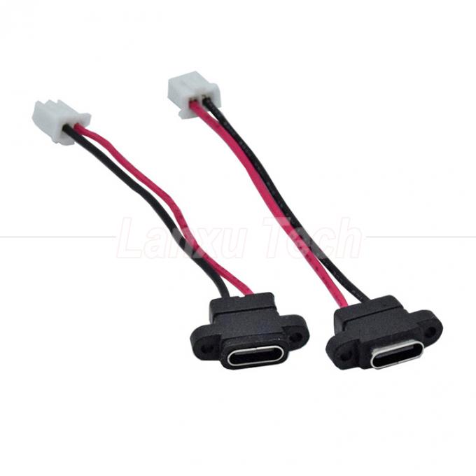 Waterproof USB Type C Female Socket to 2 Pin 4 Pin PH 2.0 XH 2.54  SH1.0  VH ZH MX Connector Cable 0