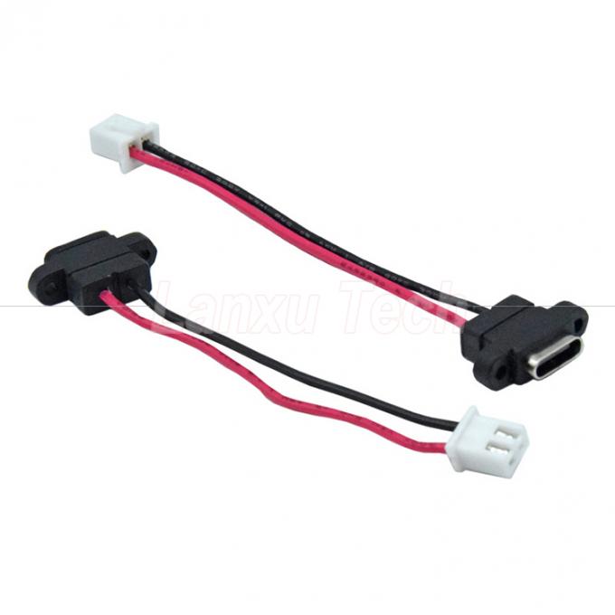 Waterproof USB Type C Female Socket to 2 Pin 4 Pin PH 2.0 XH 2.54  SH1.0  VH ZH MX Connector Cable 4