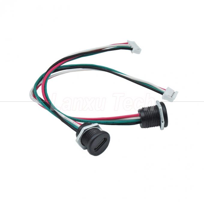Waterproof USB Type C Female Socket to 2 Pin 4 Pin PH 2.0 XH 2.54  SH1.0  VH ZH MX Connector Cable 5