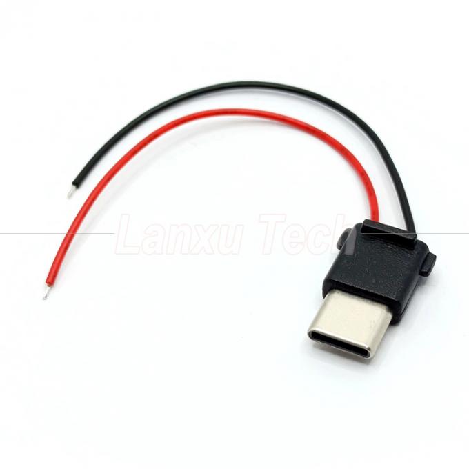 USB Type C 2 Pin Male Plug Connector Cable for Phone Power Bank 2