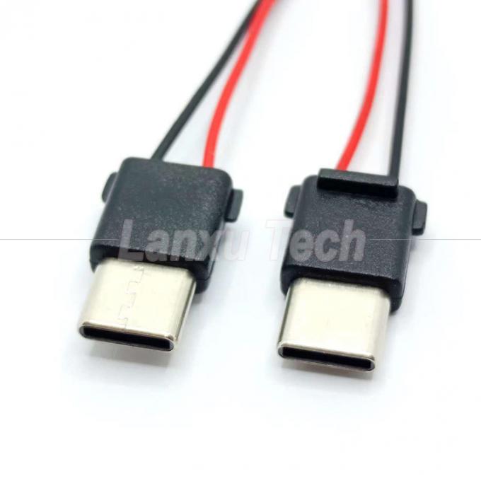 USB Type C 2 Pin Male Plug Connector Cable for Phone Power Bank 3