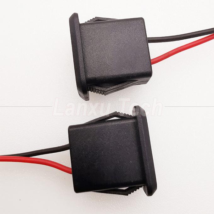 Waterproof USB Type A Female Socket Mount 2 Pin Wire Cable for LED Lamp Toy 1