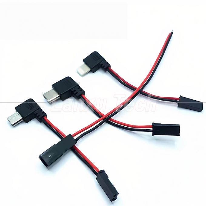 90 Degree Right Angle USB 8 Pin Micro Type C to JST SYP Connector Cable for Motorcycle Rider Magnetic Cell Phone Holder 1