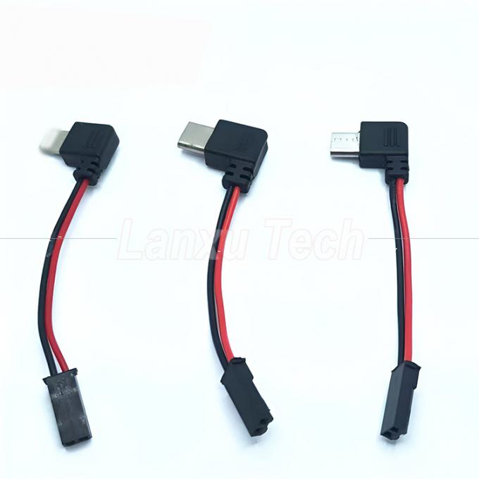 90 Degree Right Angle USB 8 Pin Micro Type C to JST SYP Connector Cable for Motorcycle Rider Magnetic Cell Phone Holder 0