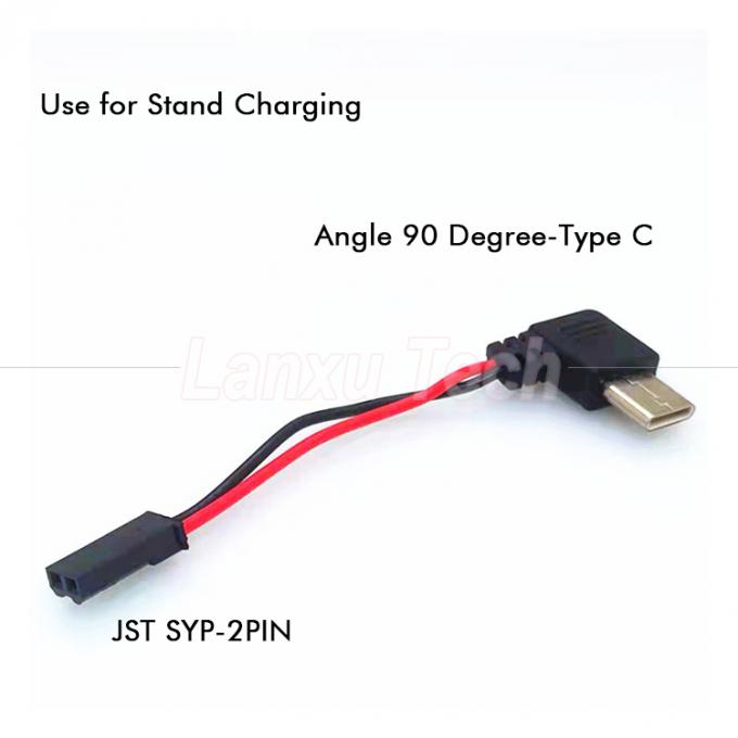 90 Degree Right Angle USB 8 Pin Micro Type C to JST SYP Connector Cable for Motorcycle Rider Magnetic Cell Phone Holder 3