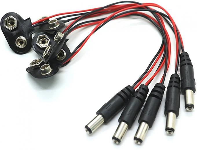 9V Battery Snap Clip Connector To DC Male 5.5x2.1mm Barrel Jack Power Cable for battery holders 5