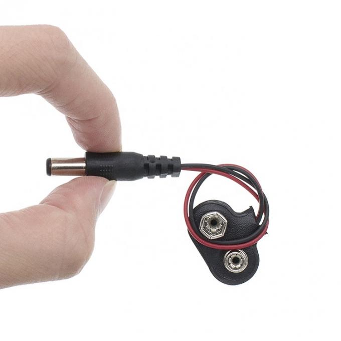 9V Battery Snap Clip Connector To DC Male 5.5x2.1mm Barrel Jack Power Cable for battery holders 6