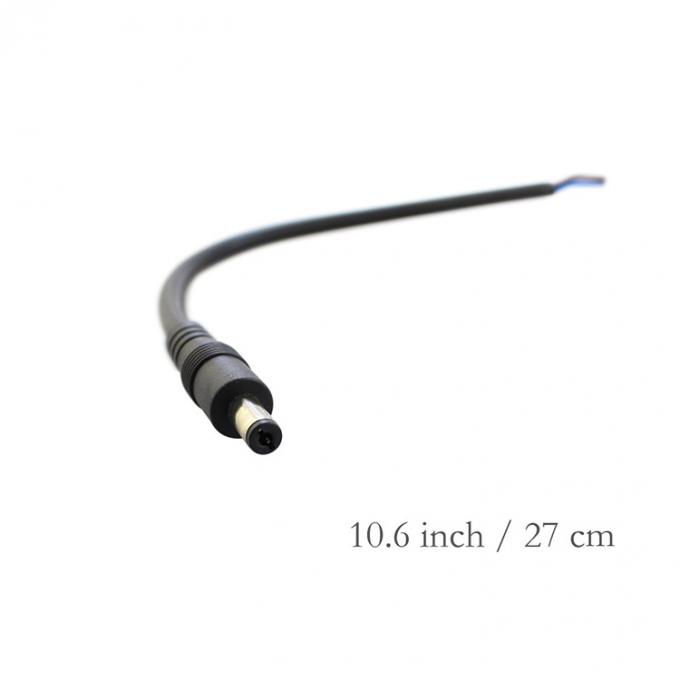 CUSTOM DC Male Female Barrel Jack 2.1x5.5mm  to Open Pigtail DC Power Cable 4